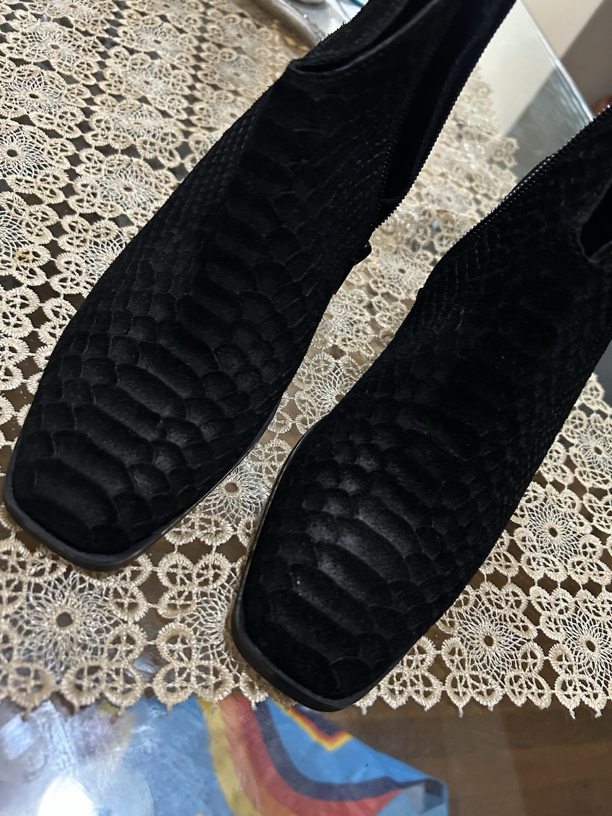 Jeffrey Campbell black suede ankle booties Size 7 - image 2