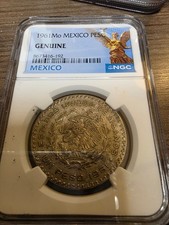 1962Mo MEXICO PESO NGC GENUINE