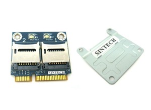 Sintech-dual-Micro-SD-SDHC-SDXC-to-Mini-PCIe-PCI-e-mPCIe-Card-reader-adapter