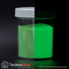 Glow in the Dark Powder, FLUORESCENT GREEN - UV Reactive Glow Pigment