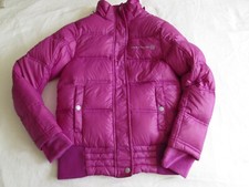 Free Country Pink Puffer Down Filled Nylon Jacket Girls Youth Sz 10 MISSING HOOD