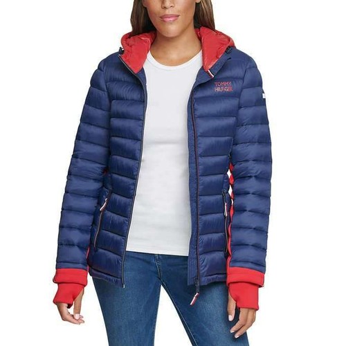 Tommy Hilfiger verpackbare leichte Jacke mit durchgehendem Reißverschluss für Damen - 0 $ kostenloser Versand - Bild 1 von 6