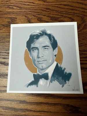 Tom Ralston - James Bond 007 Timothy Dalton Portrait Art Print BNG | Mondo