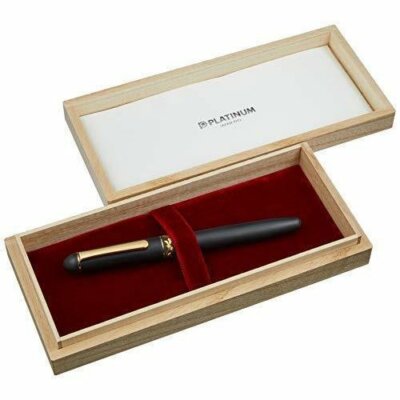 PLATINUM Pen #3776 Century Pure Gold Zo-gan PTB-30000Z 2Design Nib