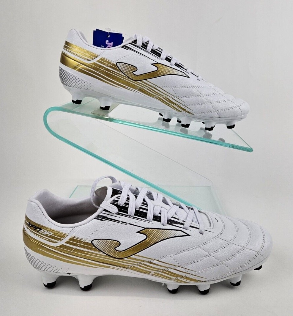 JOMA Soccer Cleats Spander 2232 Firm Ground White&Gold XPAS2232FG Men's