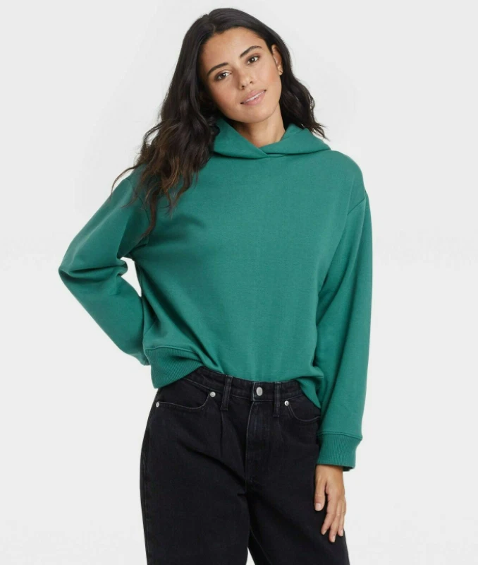 Womens dark green sweatshirt sales