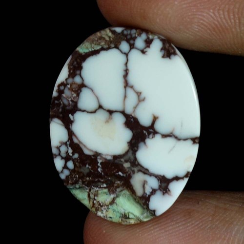 Natural Wild horse (Arizona) Magnesite Jasper Cabochon Gemstone White Red - Picture 18 of 22