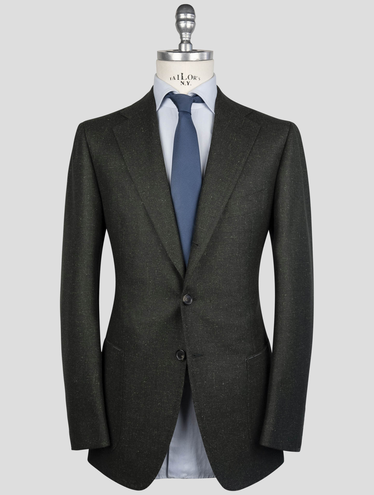 НОВЫЙ ЗЕЛЕНЫЙ БЛЕЙЗЕР CESARE ATTOLINI ИЗ НАТУРАЛЬНОЙ ШЕРСТИ, ШЕЛКА И ЛЬНА, US 44 - EU 54 CA1