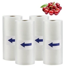 4 Roll 8X50 Vacuum Sealer Bags Rolls 4Mil Embossed FoodSaver Vacuum Storage Bags
