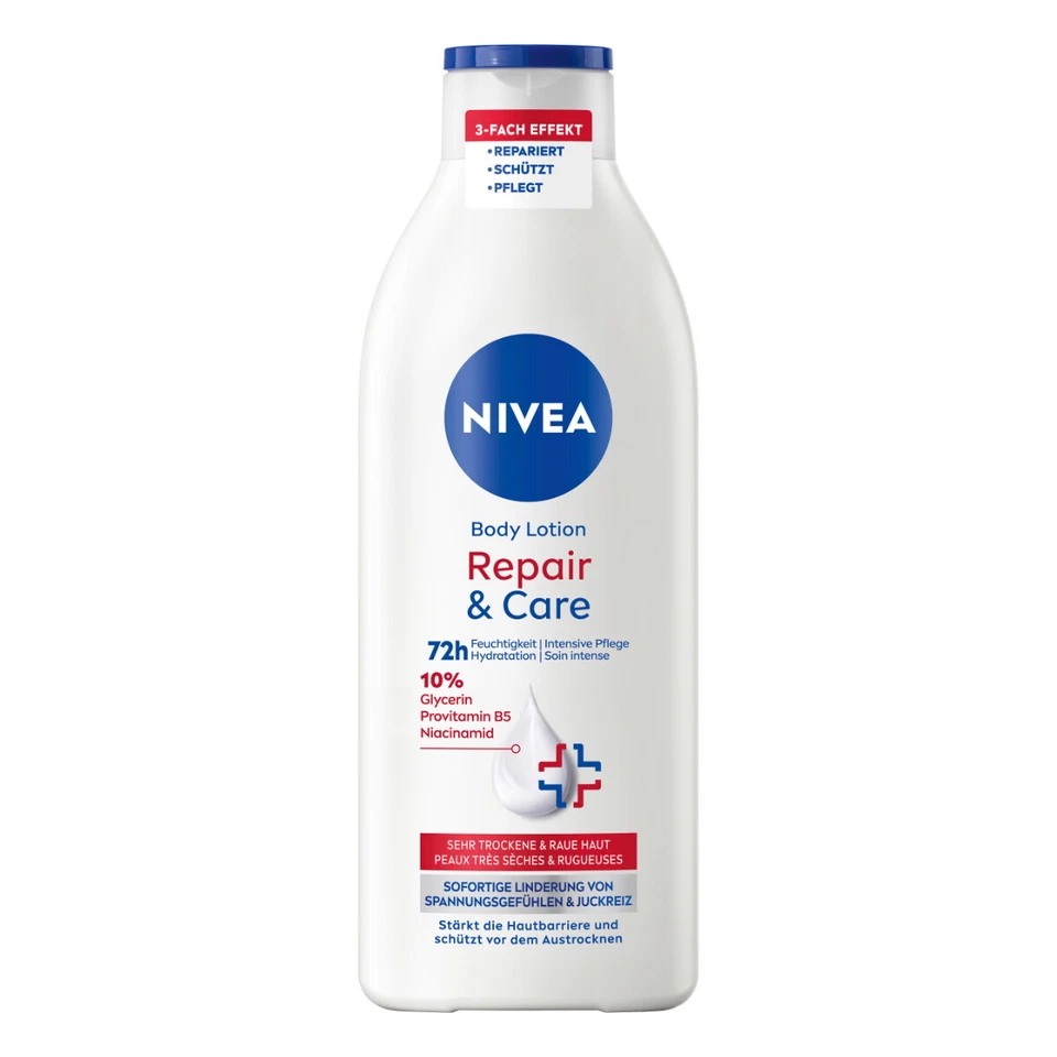 BODYLOTION Nivea Body Repair Care Body Lotion für trockene Haut 400ml