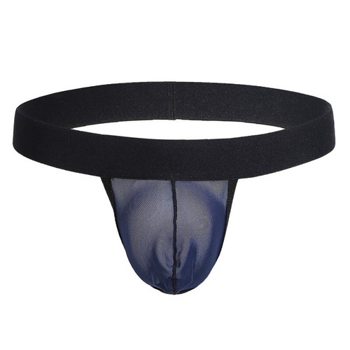 Sexy Herren Netz Beutel Rückenfrei Tanga G-String Niedriger Bund Durchsichtig Unterwäsche - Bild 8 von 15