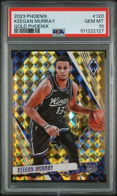 2023 Phoenix Keegan Murray GOLD Phoenix Prizm #'d/10 PSA 10 GEM #120 Kings SP