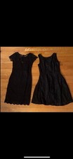 BLACK PARTY DRESSES LOT OF 2 GIRLS TEENS SIZES S SMALL AND 3