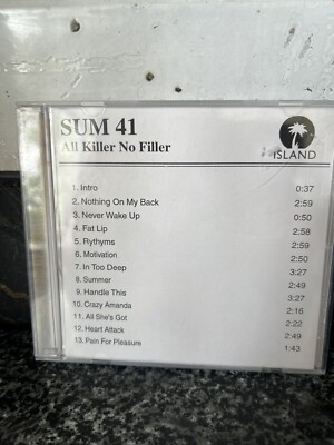 Sum 41 : All Killer No Filler CD Value Guaranteed from eBay s biggest seller!