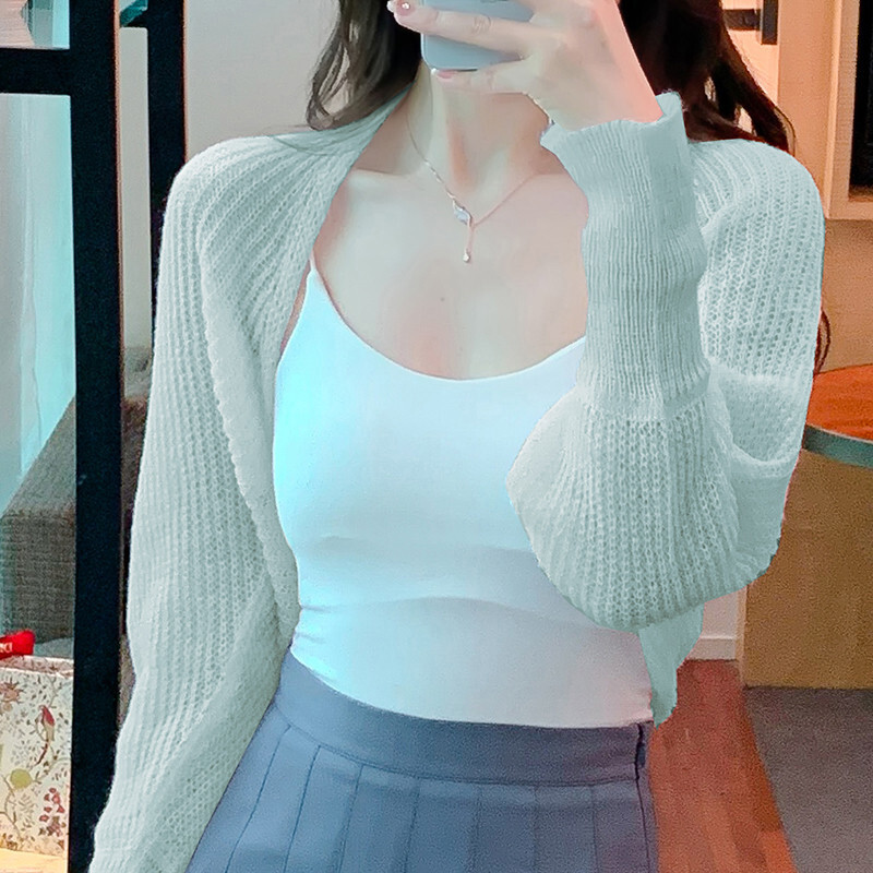 long sleeve cropped shrug