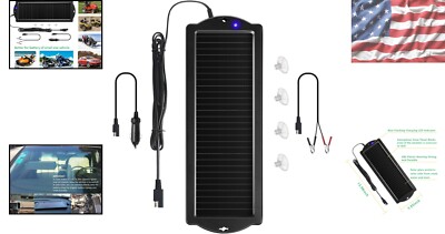 solar panel cigarette lighter High-Efficiency 12V Solar Panel Battery Charger with Cigarette Lighter Plug