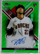 2022 Finest Autographs Green Refractors #FADE Drew Ellis Auto /99 