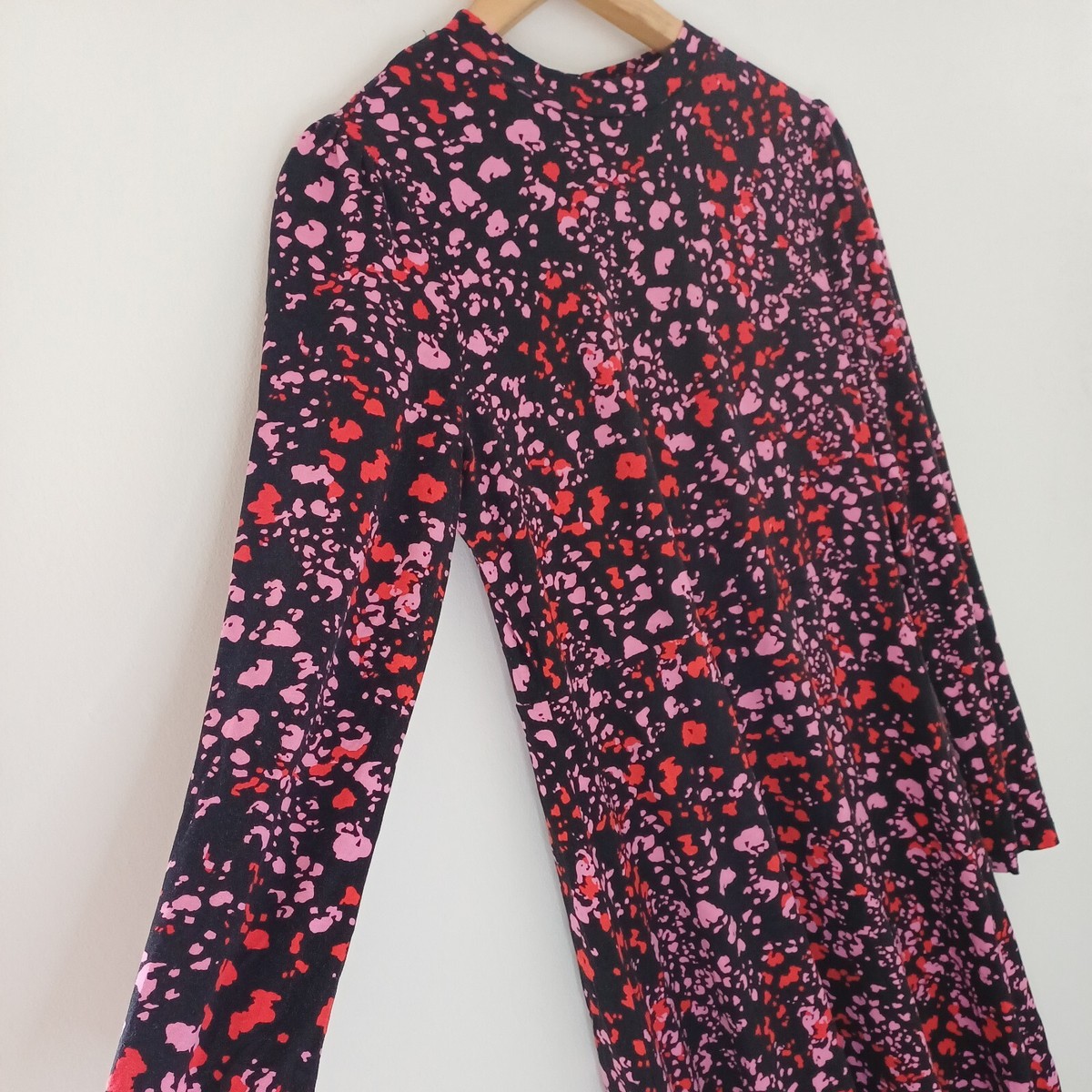 open lace back dress Elvira x Unique Vintage Pink Leopard Signature Velvet Pencil Dress