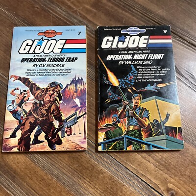 Lot Of 2 G.I. Joe Find Your Fate #3 #10 Terror Trap And Night Flight Books Vtg