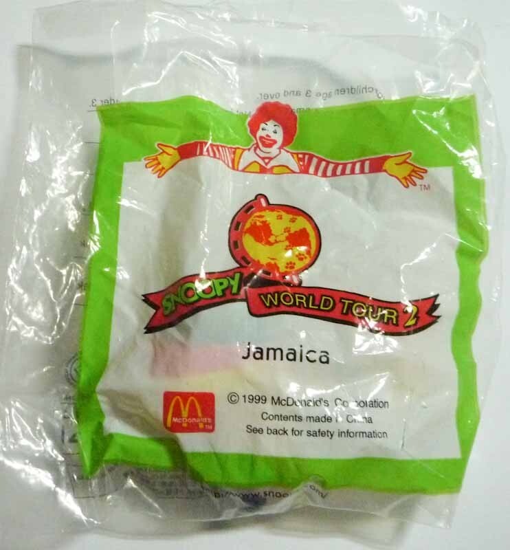 McDONALDS Snoopy World Tour 2 JAMAICA Toy Kids MINT 1999 Rare