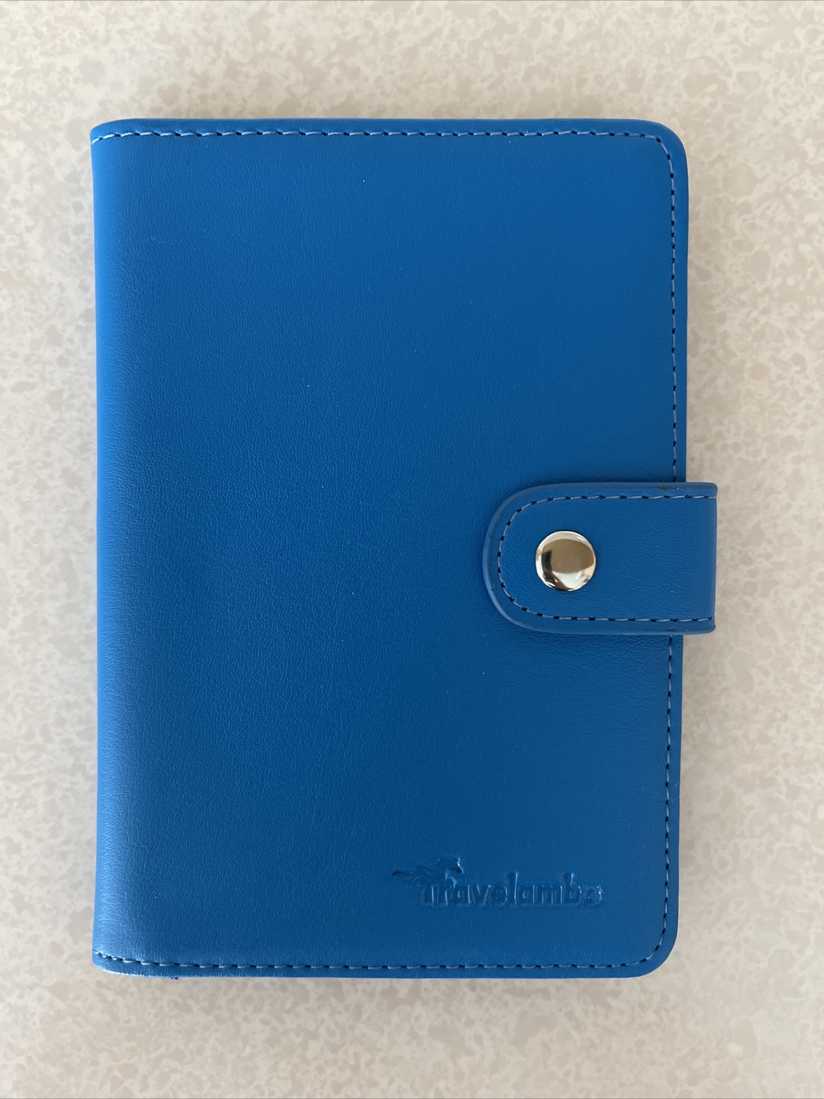 Travelambo Blue Passport Holder Wallet - Stylish and Durable New Design for Secure Travel Accessories-image