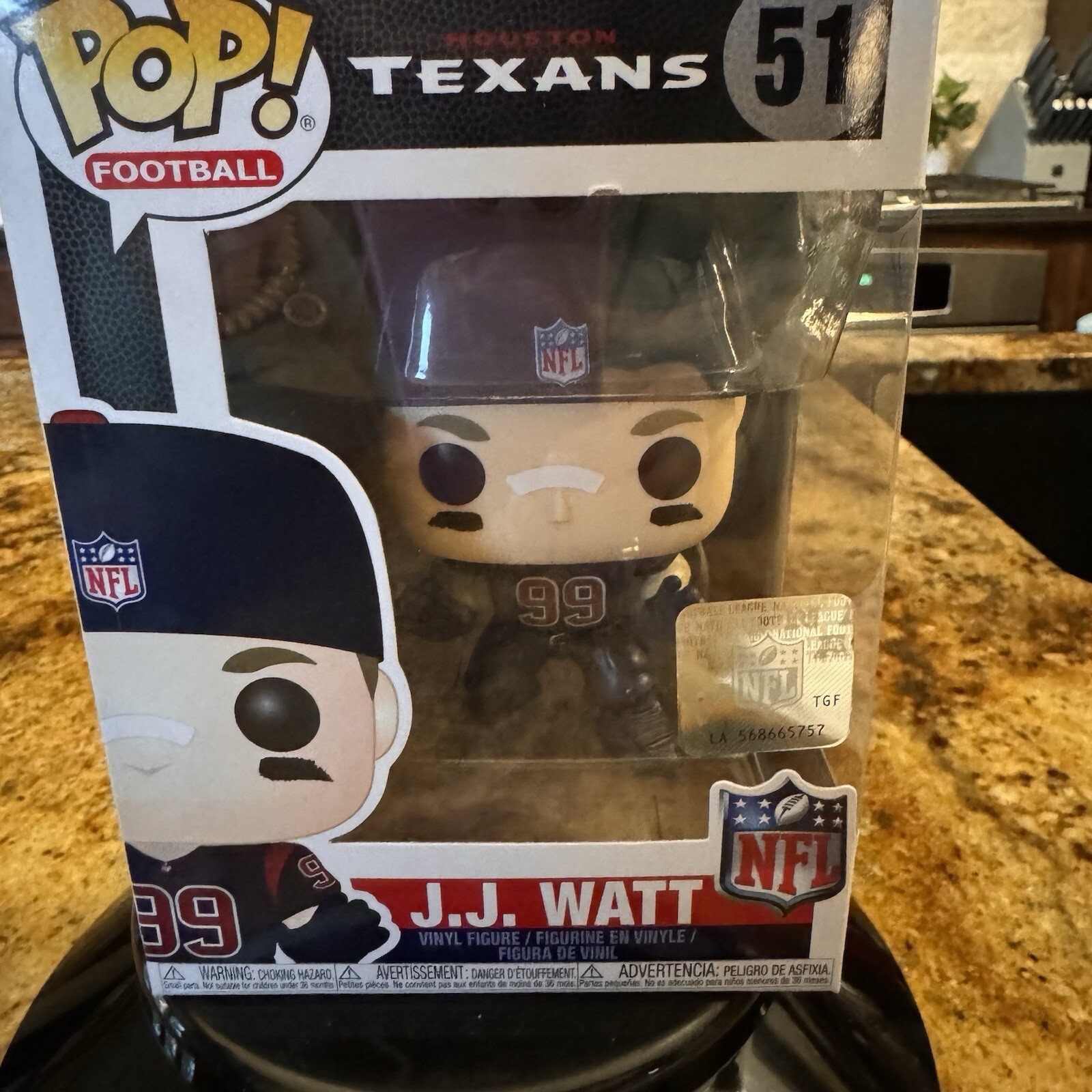 Funko Pop - Pop Nfl Football J.j. Watt 51 Houston Texans New