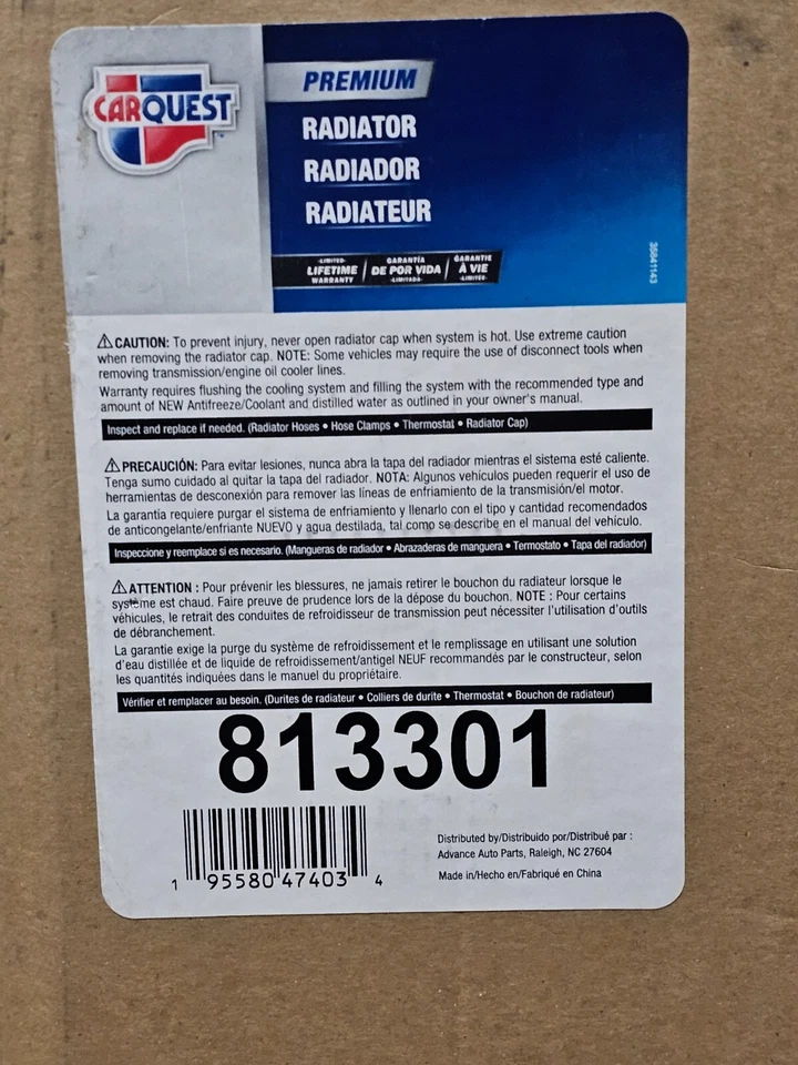 Radiador GMC Sierra para Chevy Silverado 2500HD 3500HD 2011-2019 6,0 L 6,6 L 813301 Foto 3 de 4