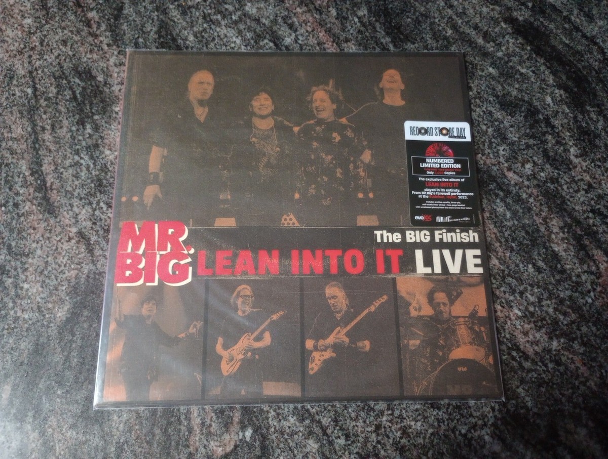 Mr. Big Lean Into It Live 2023 Vinyl RED SPLATTER the big Mr. Big Lean Into It Live 2023 Vinyl RED SPLATTER the big
