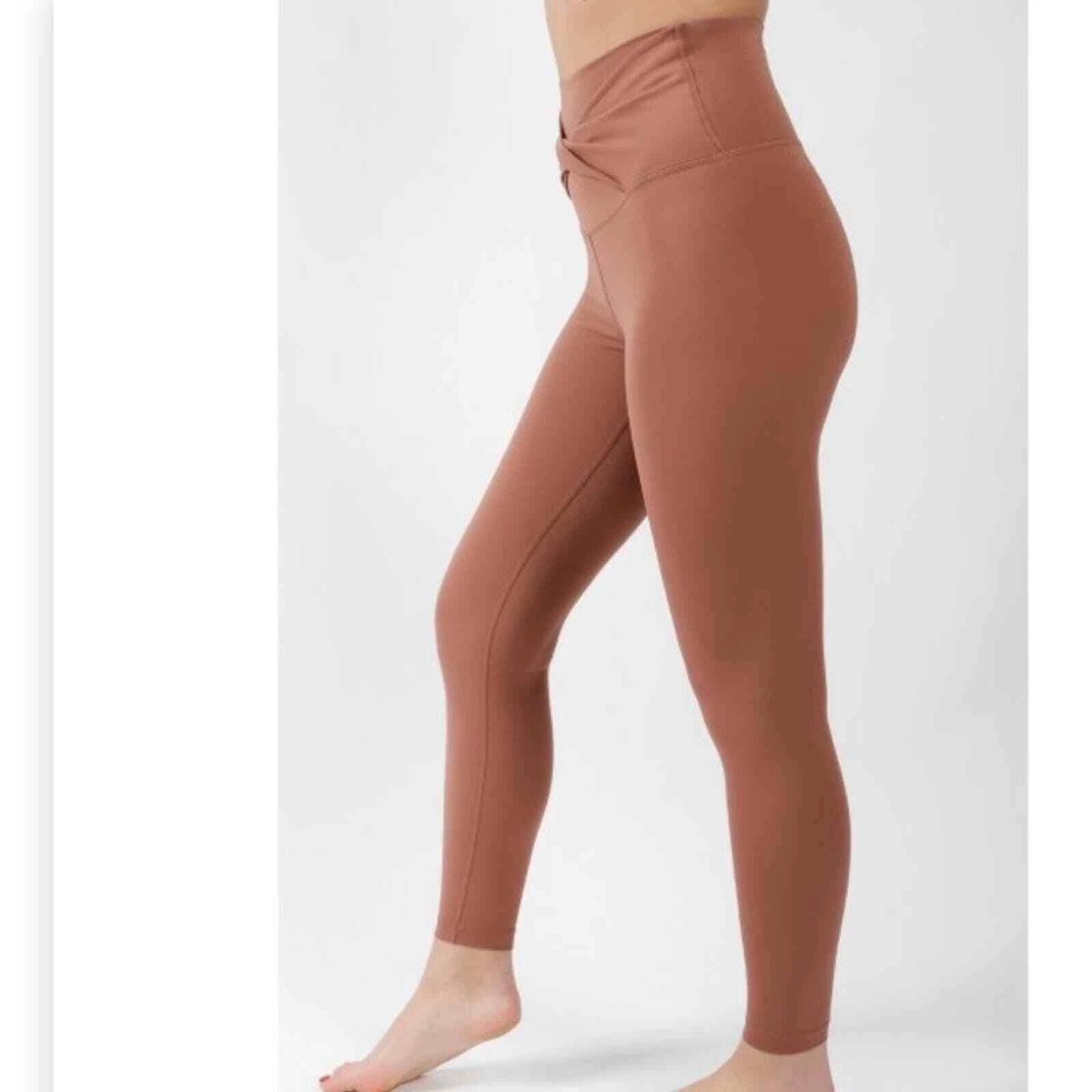 yogalicious lux super high rise ankle criss cross waist leggings