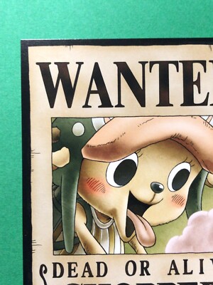 CHOPPER One Piece Wanted Poster style big card JUMP MUGIWARA STORE