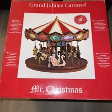 Mr. Christmas Marquee Deluxe Carousel Decoration - 19790 for sale
