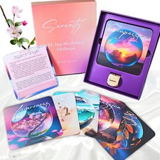 31-Day Mindfulness Cards, Meditation, Self Care, Wellbeing, Affirmations, Gifts