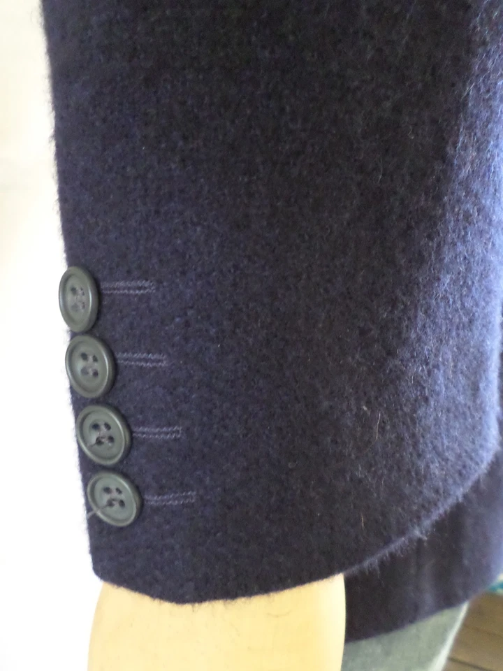 Richard James 100% Cachemira Azul 3 Botones Doble Ventilación Inclinada Bolsillo Chaqueta 40 Foto 4 de 4