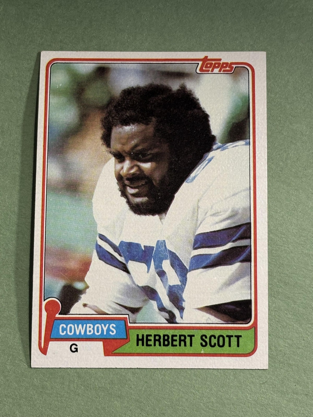 Herbert Scott 1981 Topps Dallas Cowboys #204 EE623