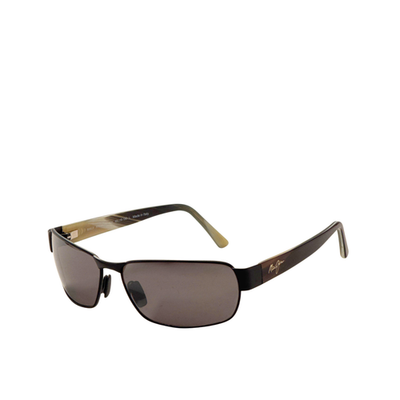 教祖コネシマ Maui Jim Men's Black Coral 65 Matte Black Polarized Sunglasses