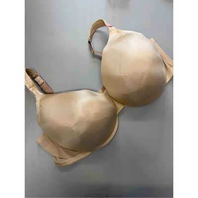 Cacique Smooth Lightly Full Coverage Bra Adjustable Nude Tan Underwire Size 54DD