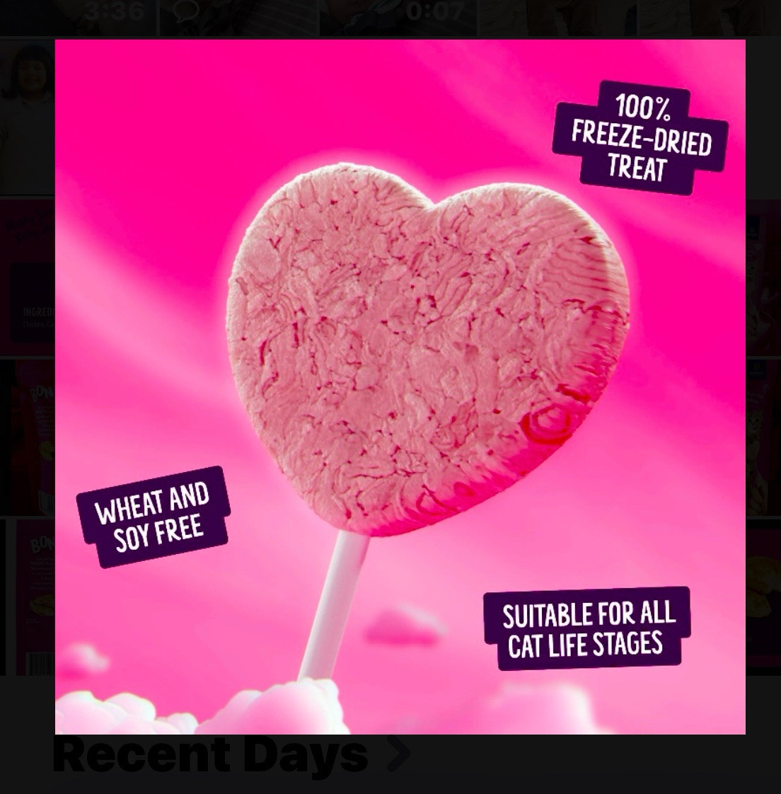 10pc Bonkers Purr Pops Chicken Lovey Licks-Cat Treats Ltd Edition (1pk Of 10ct)