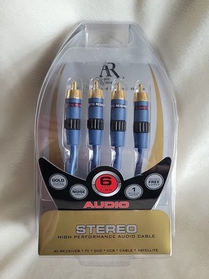 Acoustic Research AP031 6 ft Audio Cable Gold Plated RCA Connectors