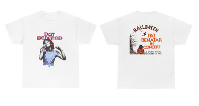 1981 Pat Benatar Halloween Concert Jersey T-Shirt, Pat Benatar Shirt