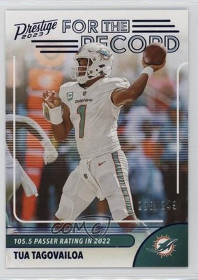 2023 Panini Prestige For the Record Xtra Points Blue /249 Tua Tagovailoa #3 z7j