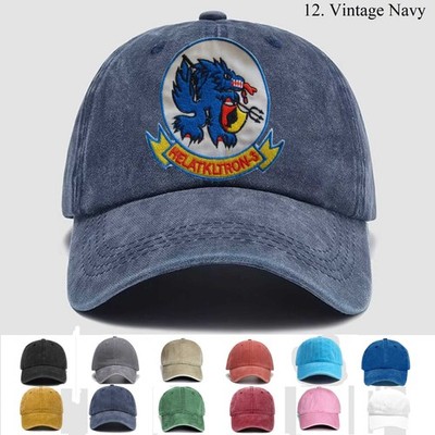 Customized Embroidered Hat US NAVAL ATTACK SQUADRON HEALTHTRON- 3 SEAWOLVES