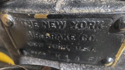 ANTIQUE CAST IRON NEW YORK AIR BRAKE CO RAILROAD RR K14 ENGINEERS BRAKE VALUE 