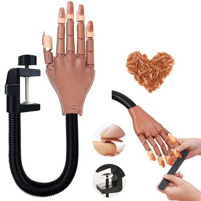Übungshand Für Nageldesign ABS-Nagel-Übungshand Mit 100 Stück Nail Tips DHL