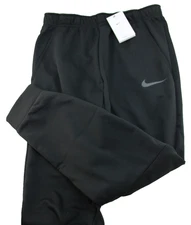 NIKE Therma Fit Men's Medium (32-35) Black / Gray  Logo Regular Fit Sweat Pants