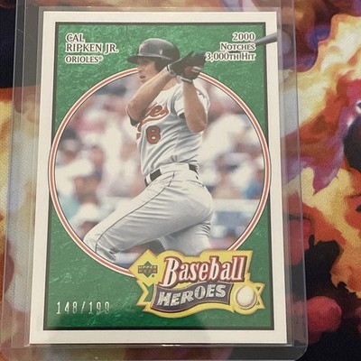 2005 Upper Deck Baseball Heroes Cal Ripken Jr #14 Emerald 128/199 Super Rare