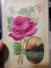 1911 U.S. Embossed Floral Postcard w/ 1c Stamp, Postmarked Portland ME — photo 1