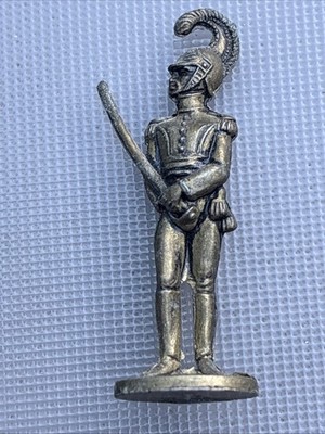 Seltene Ü-Ei Metallfigur Soldat / Kavallerist SCAME Ferrero