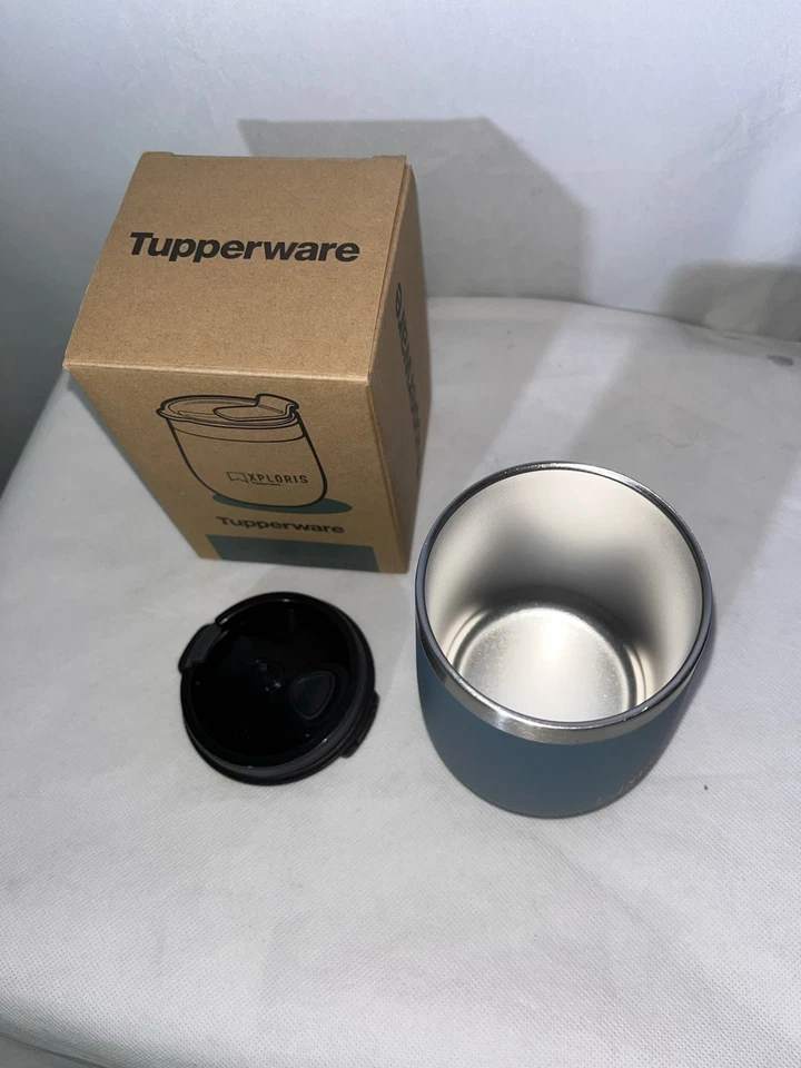 Tupperware Xploris Thermal Insulated Tumbler 8oz River Lt NEW! - Image 2 of 3