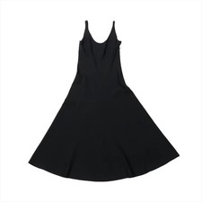 Prada 23SS Rayon * Naylon Sleeveless Dress 36 Ladies' Black 23931