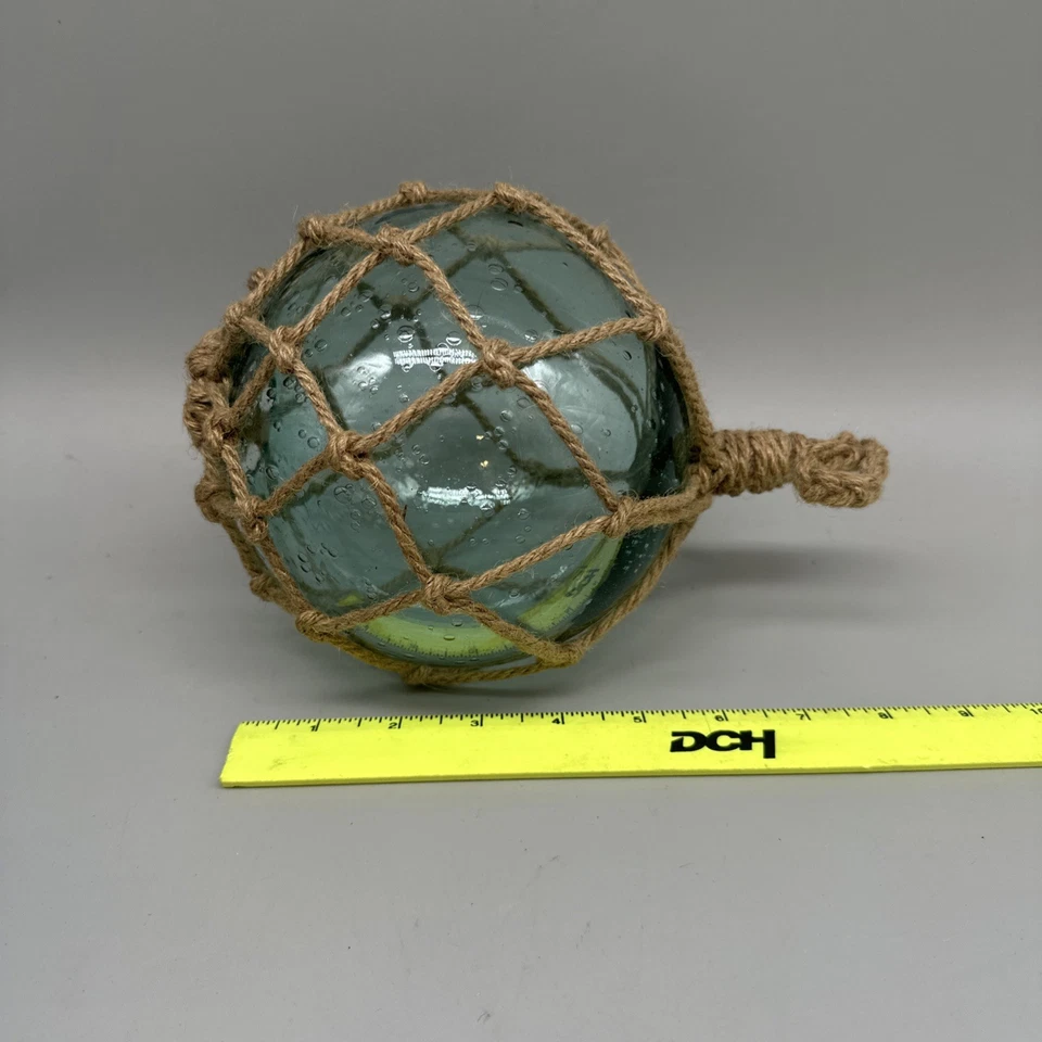 3 玻璃海洋渔网浮漂渔网琥珀蓝色绿色小号中号 — 第 4/4 张图片